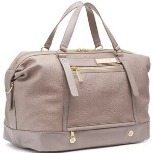 DKNY Rapture Weekender Boarding Bag in Taupe EUC Faux Leather